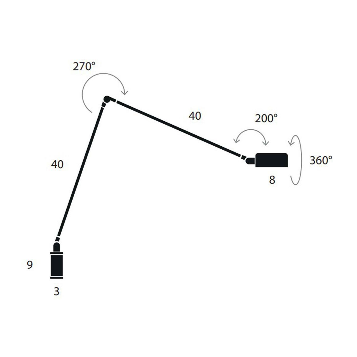 Daphine Cilindro LED Tischleuchte, H: 49 cm, Nickel gebürstet, Extra-Warmweiß 2700K