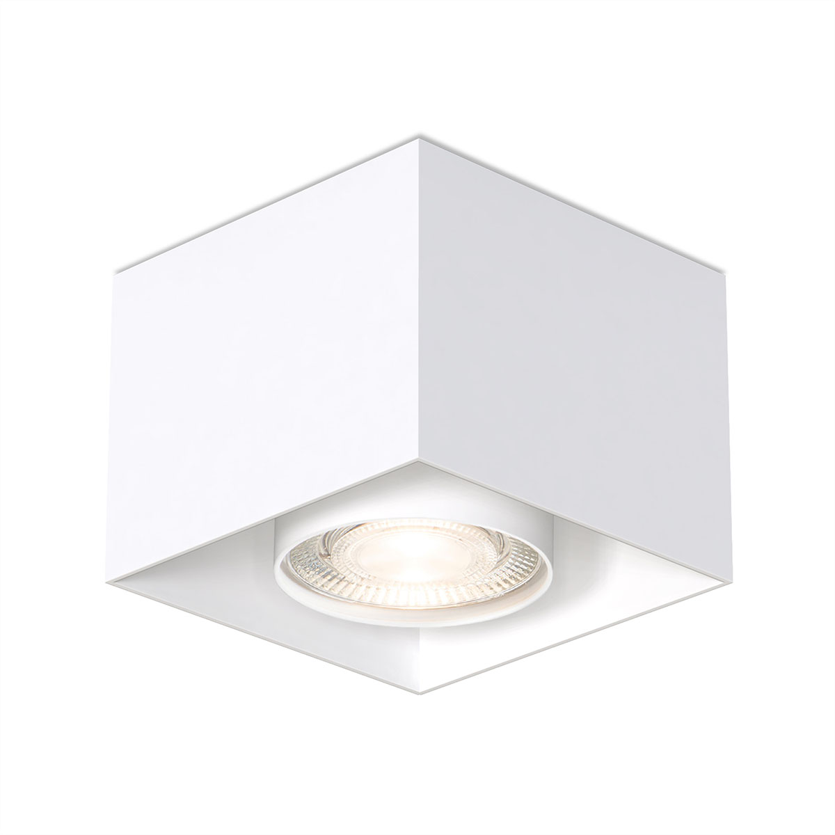 Wittenberg 4.0, wi4-ab-1e-kb Aufbaustrahler, Weiß matt, Extra-Warmweiß 2700K, Spot 12°, Phase Cut Wittenberg 4.0, wi4-ab-1e-kb Aufbaustrahler, Weiß matt, Warmweiß 3000K, Flood 38°, Bluethooth