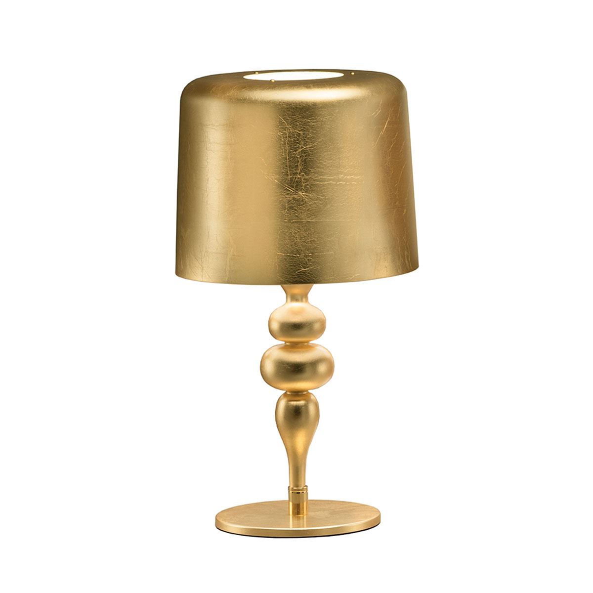 Eva TL3+1 G Tischleuchte, H: 70 cm, Blattgold Eva TL1 M Tischleuchte, Blattgold, H: 53 cm