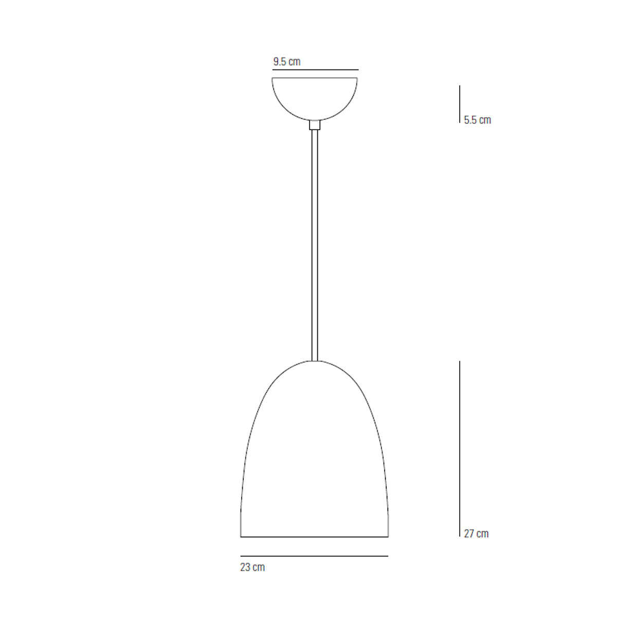Stanley Medium Pendelleuchte, Messing poliert, Ø: 23 cm