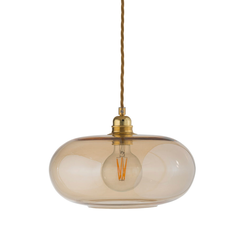 Ebb & Flow Horizon Pendelleuchte M Ø 29 cm Horizon Pendelleuchte M Ø 29 cm, Golden Smoke, Gold Golden Smoke Pendelleuchten – exklusive Designerlampe, lange Lebensdauer für Schlafzimmer