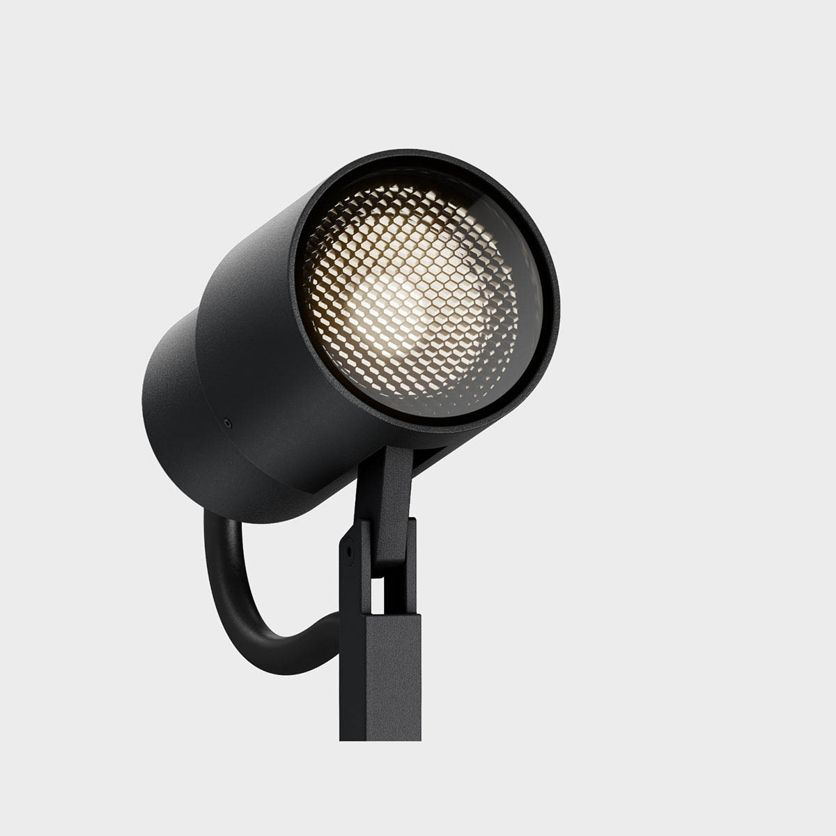 piek cover C, Deep Black Funktionales Zubehör für den piek Leuchtenkopf in Farbe schwarz
