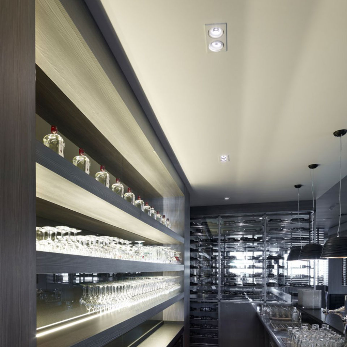 REO S 2 OK 93050 S1 Einbaustrahler, L: 19,6 cm, B: 10,4 cm, Warmweiß 3000K, 50°