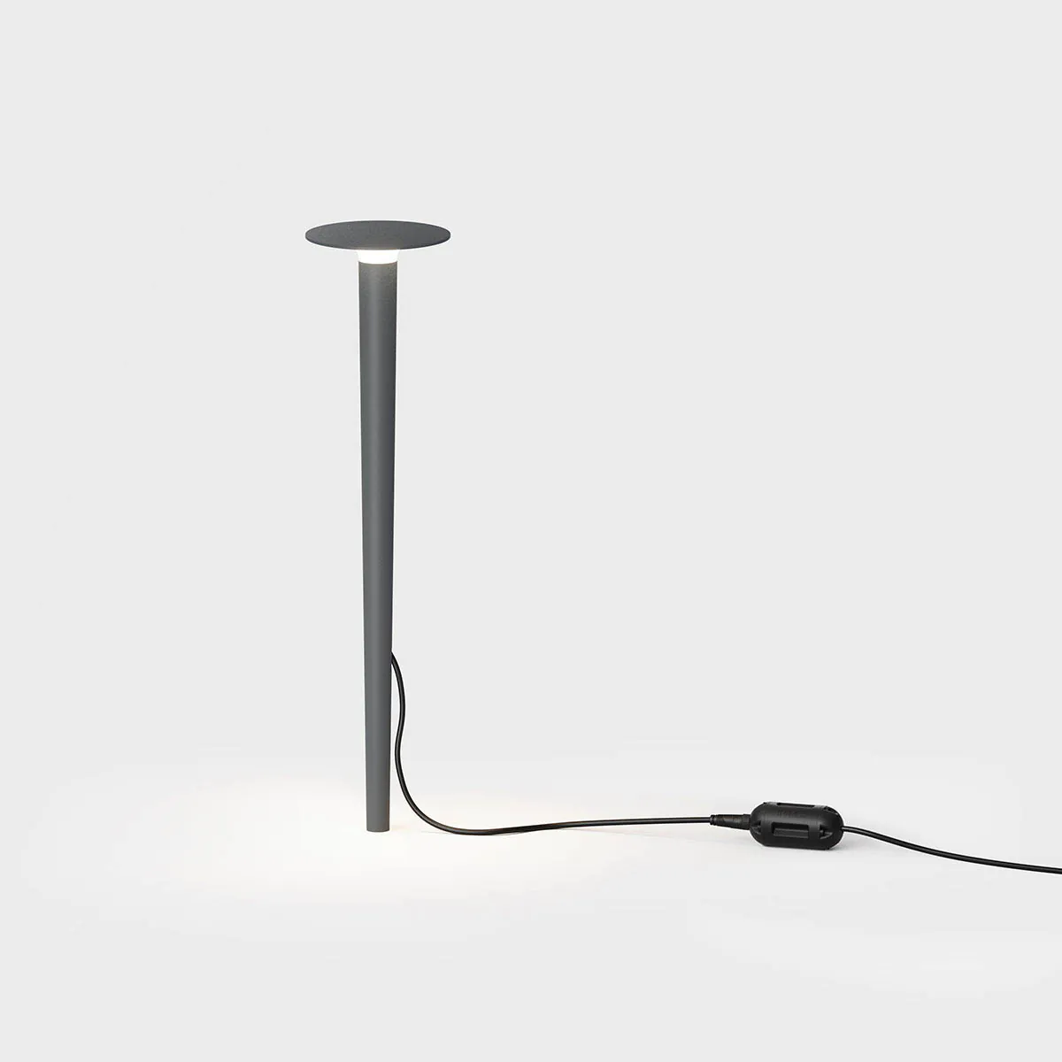 Stabförmige schmale außen Erdspießleuchte anthrazit