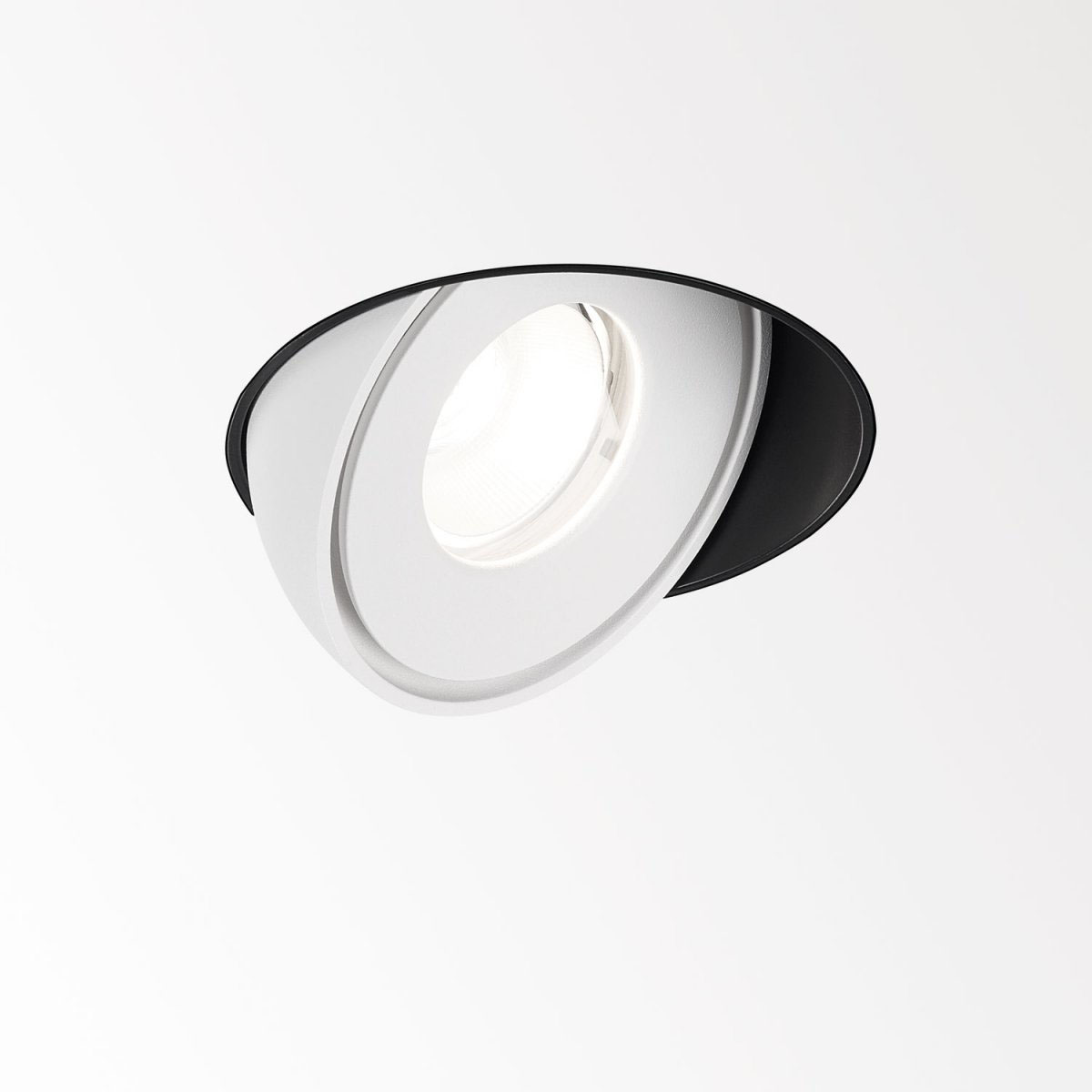 DeltaLight TWEETER M TRIMLESS 93033 Einbaustrahler, Ø: 10,2 cm, Weiß, Warmweiß 3000K, 33° Weiß 3000K Modern & neutral – Detailansicht aus Weiß, Deckenstrahler für Flur, Abstrahlwinkel 33° DeltaLight TWEETER M TRIMLESS 93050 Einbaustrahler, Ø: 10,2 cm, Weiß, Warmweiß 3000K, 50° Weiß 3000K Modern & neutral – Detailansicht aus Weiß, zeitlos für Flur, Abstrahlwinkel 50°