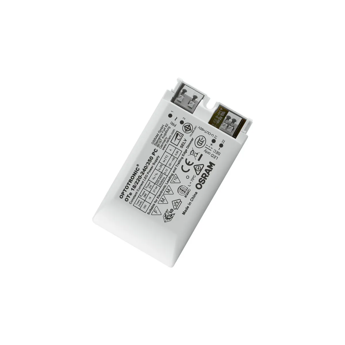 LED-Treiber, OTe 18/220-240/350 PC 18W 350mA, Phasenan-/ abschnitt