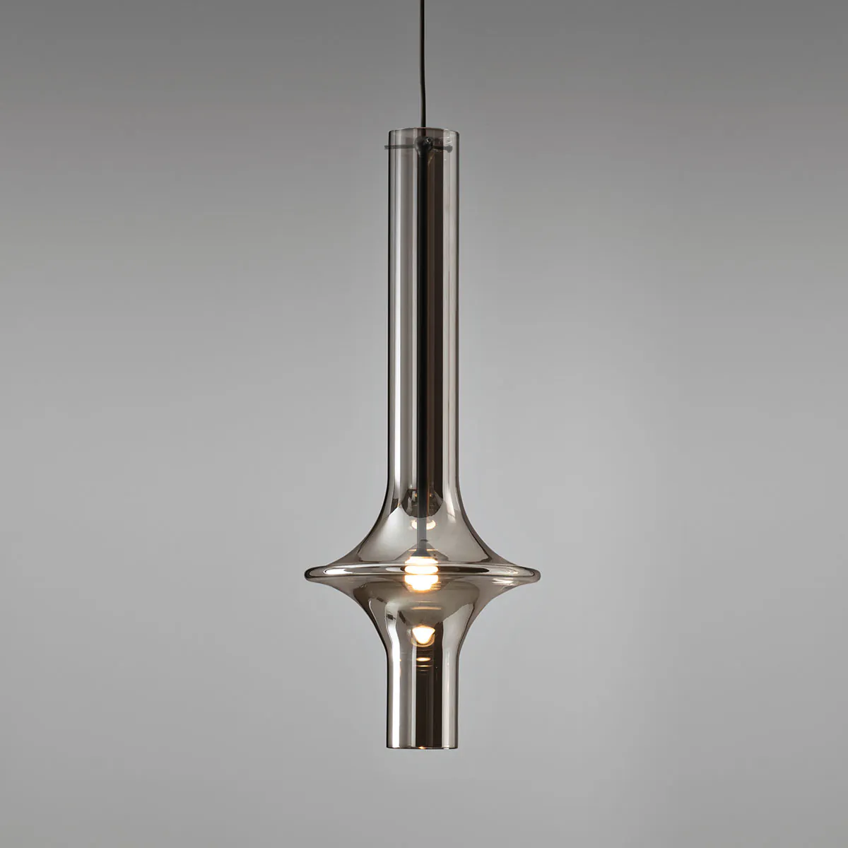 Wonder 1504-23 Pendelleuchte, Schwarz, Large, Rauchglas