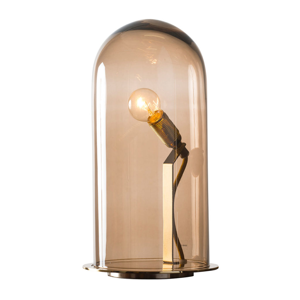 SpeakUp S Tischleuchte Ø 18 cm, H 33 cm, Chestnut Brown SpeakUp S Tischleuchte Ø 18 cm, H 33 cm, Chestnut Brown