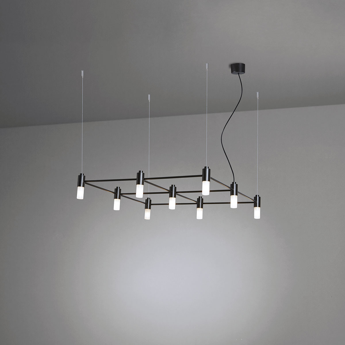 TOOY Quadrante 505.09 Pendelleuchte 9-flammig, – diffuses, blendfreies Licht