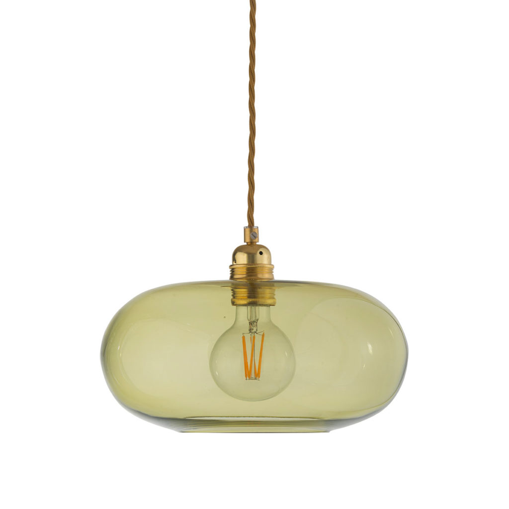 Horizon Pendelleuchte M Ø 29 cm, Olive, Gold Horizon Pendelleuchte M Ø 29 cm, Olive, Gold