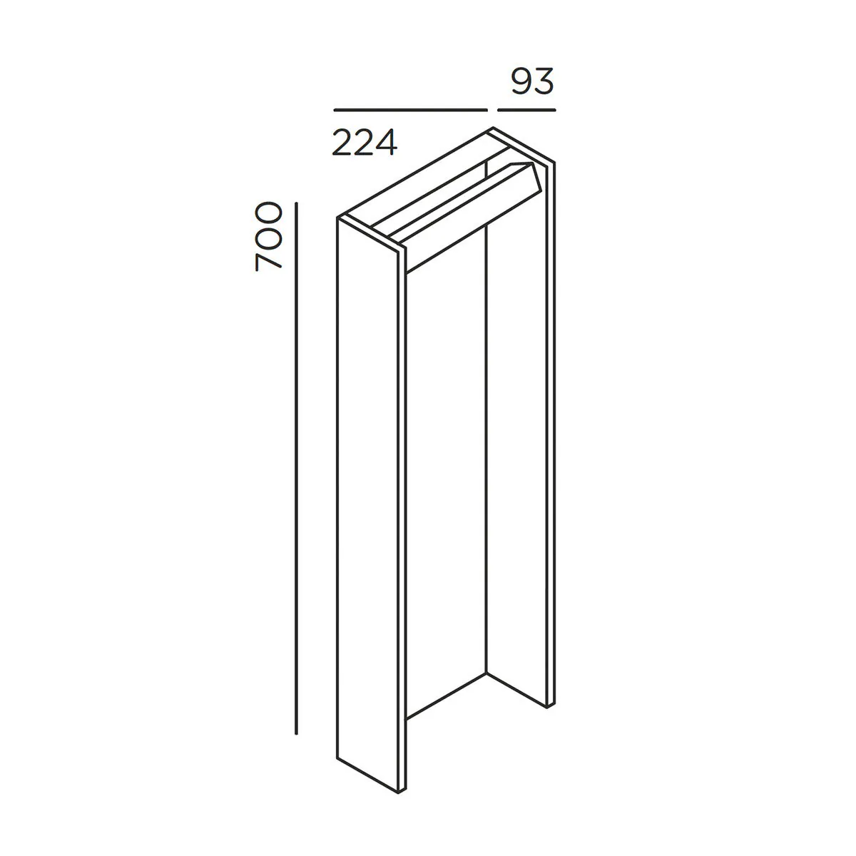 slat Pollerleuchte, Anthrazit H: 70 cm slat Pollerleuchte, Cool Brown H: 70 cm