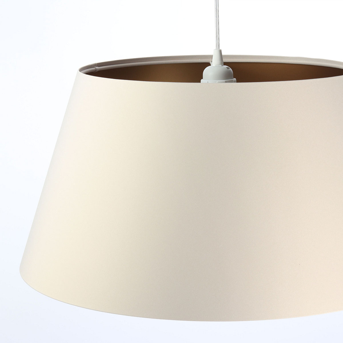 Pendelleuchte Eire, Ø: 50 cm, Beige, Gold