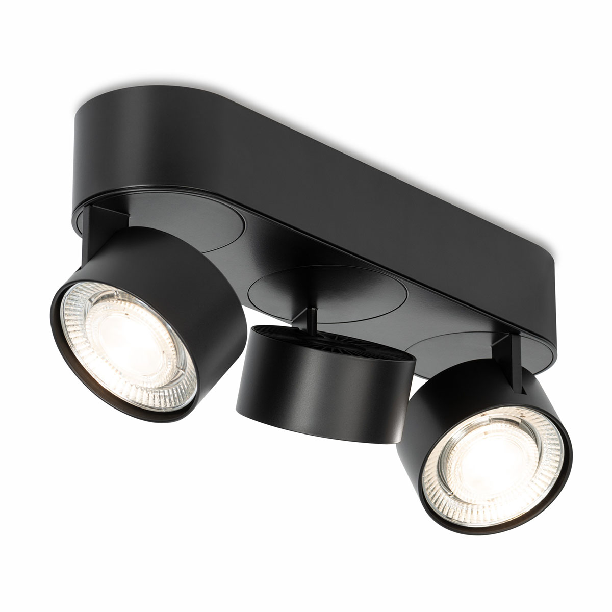 Wittenberg 4.0, wi4-ab-3ov Aufbaustrahler, Schwarz matt, Warmweiß 3000K, Flood 38°, Bluetooth