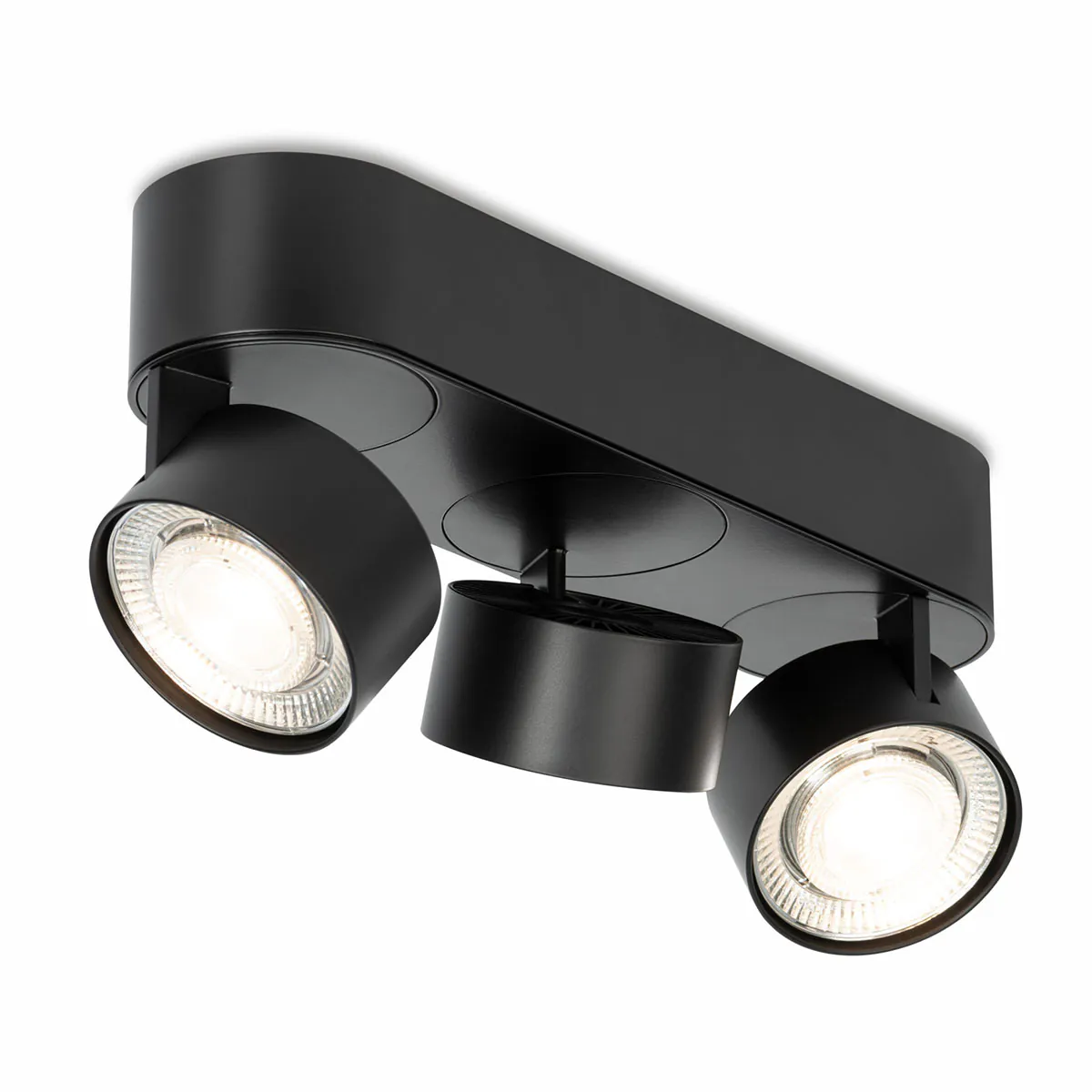 Wittenberg 4.0, wi4-ab-3ov Aufbaustrahler, Schwarz matt, Warmweiß 3000K, Flood 38°, Bluetooth