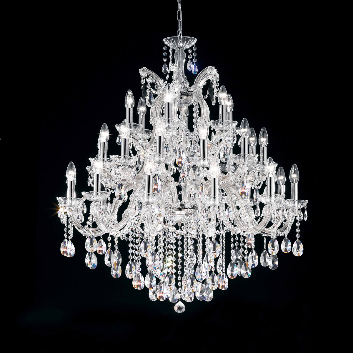 Maria Teresa VE 918 Kristallglas Kronleuchter, 30-flammig, Ø: 100 cm