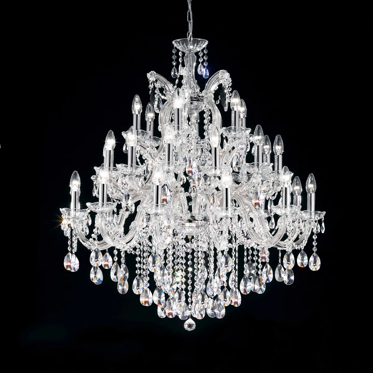 Maria Teresa VE 918 Kristallglas Kronleuchter, 30-flammig, Ø: 100 cm