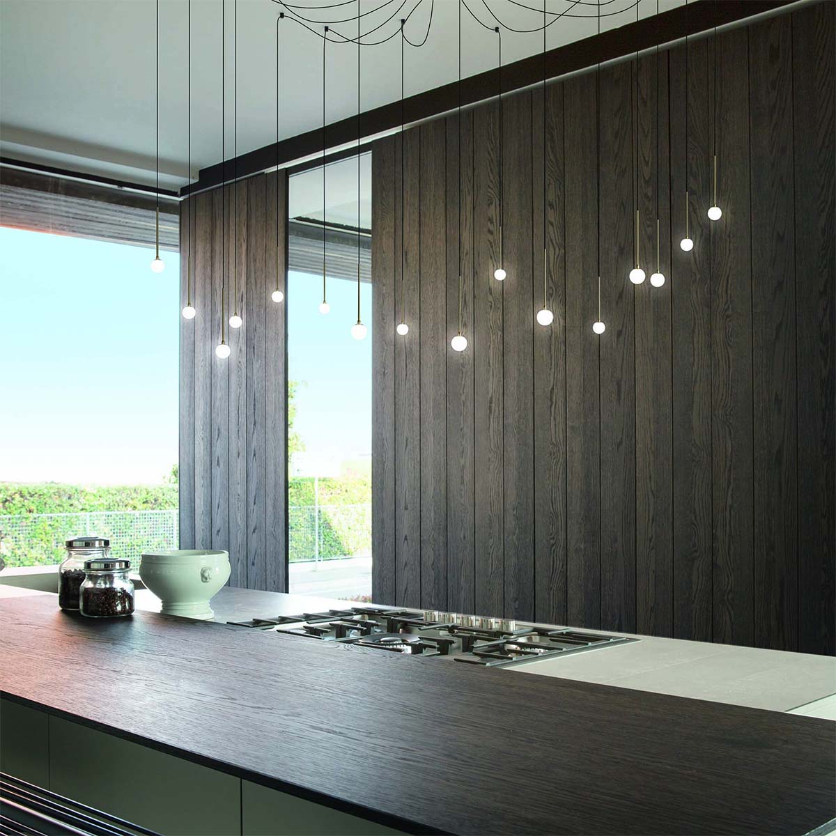 Lucciola SP16 Pendelleuchte, Messing