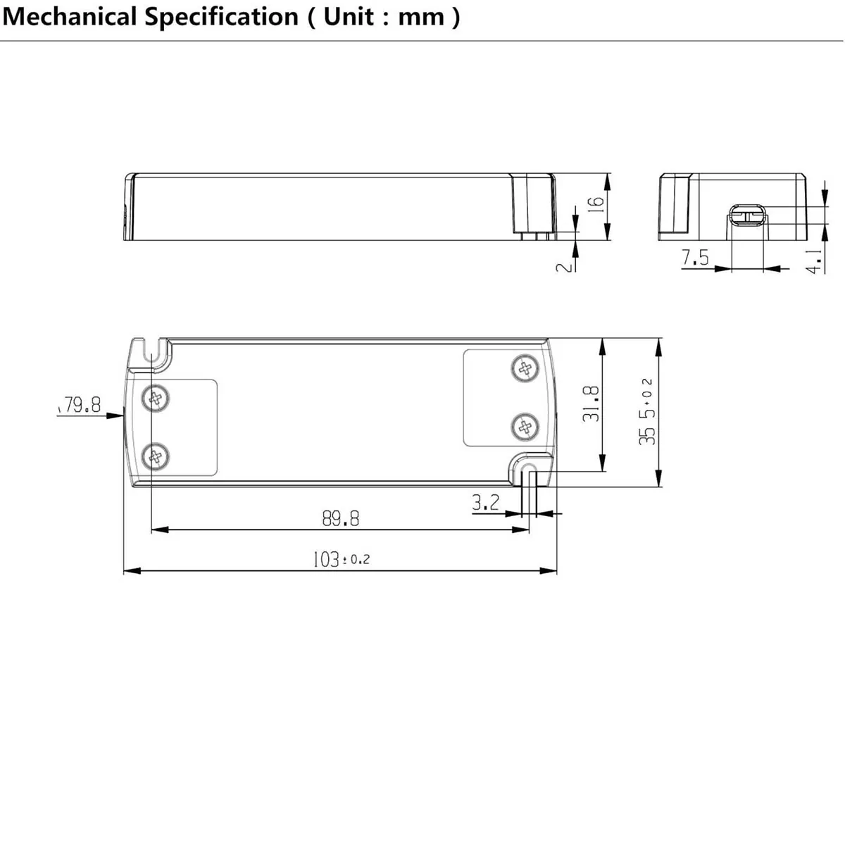 Flo Wall M Power Supply LED Trafo 15W 24V DC Flo Wall M Power Supply LED Trafo 15W 24V DC