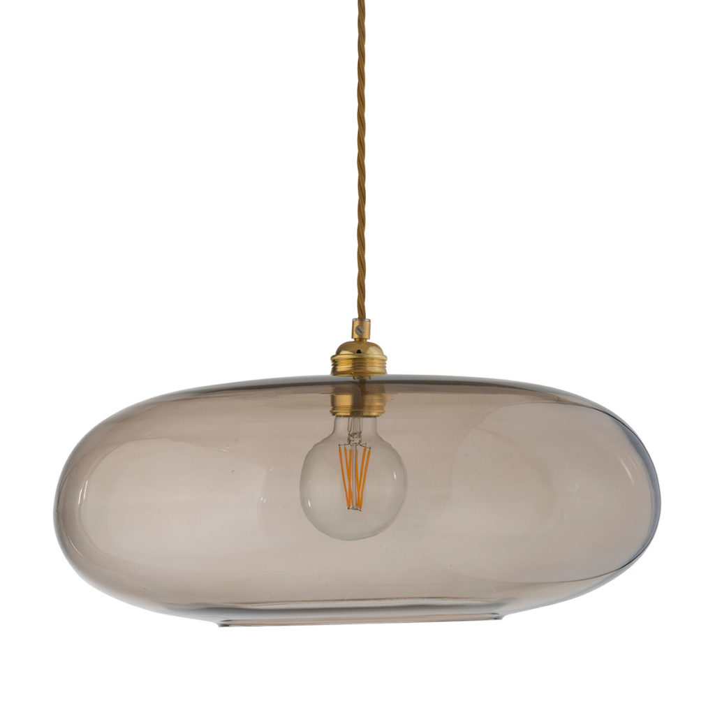 Horizon Pendelleuchte XL Ø 45 cm, Chestnut Brown, Gold