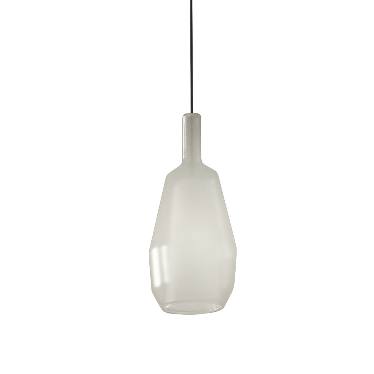 Penta Light MoM 1602-23 Slim Pendelleuchte Ø: 14 cm Glaspendel – Glaskugel in Weiß, mundgeblasen, elegantes Designstück, atmosphärisches Leuchten, sorgt für stilvolle Akzente im Wohnzimmer, ideal über Esstisch, Küche oder Wohnzimmer
