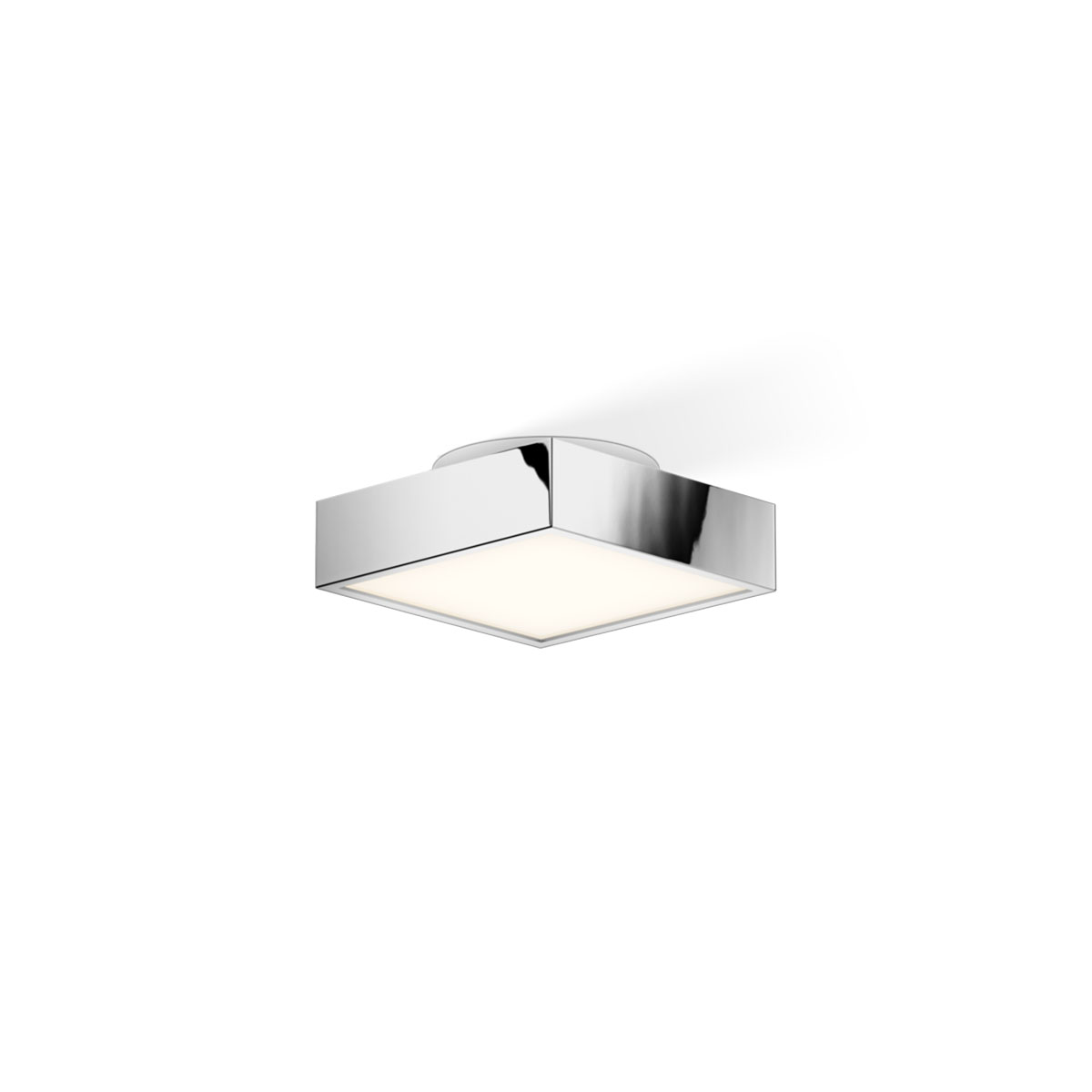 Cut 18 N LED Deckenleuchte Badezimmer, Chrom, B: 18 cm, T: 18 cm