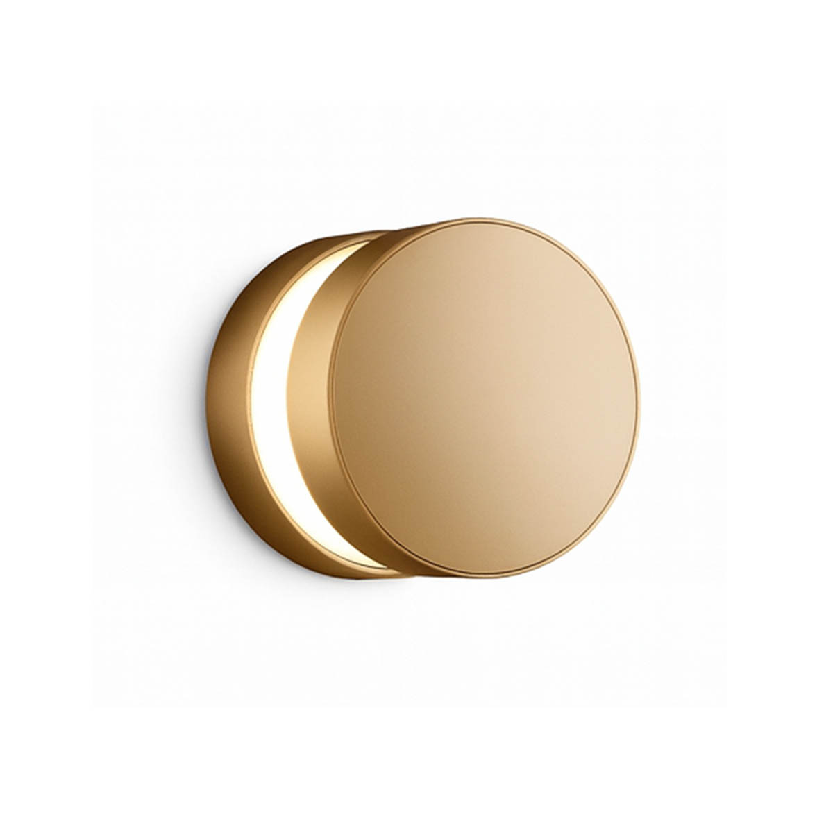 Penta Ludo Wandleuchte Ø: 12,6 cm, Gold matt Penta Ludo Wandleuchte Ø: 12,6 cm, Gold matt