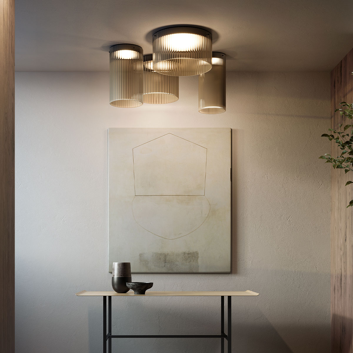 Giass 25 Deckenleuchte, Weiß, Ø: 25 cm Giass 50 Deckenleuchte, Rauchig, Ø: 50cm