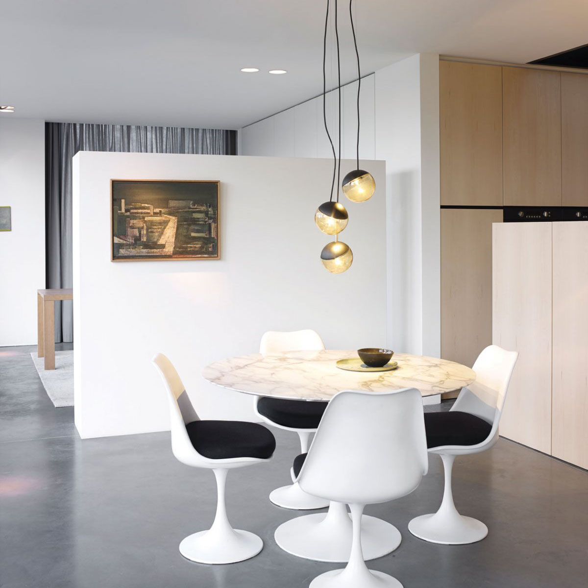 GIBBO 930 DIM8 Pendelleuchte, Ø: 14,7 cm, Schwarz, Warmweiß 3000K