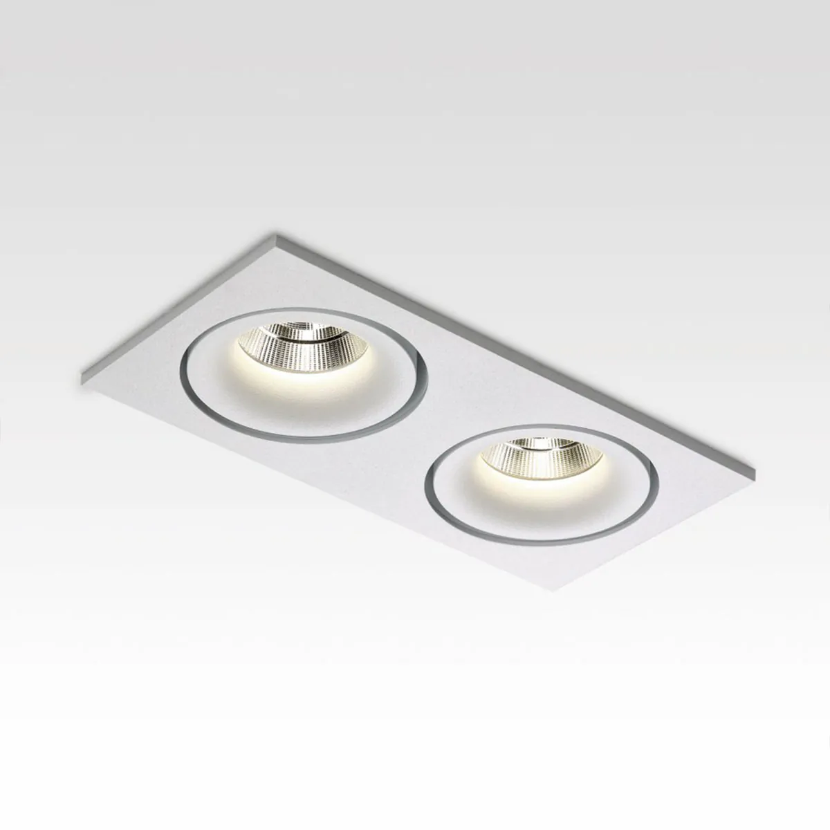 REO S 2 OK 93050 S1 Einbaustrahler, L: 19,6 cm, B: 10,4 cm, Warmweiß 3000K, 50°