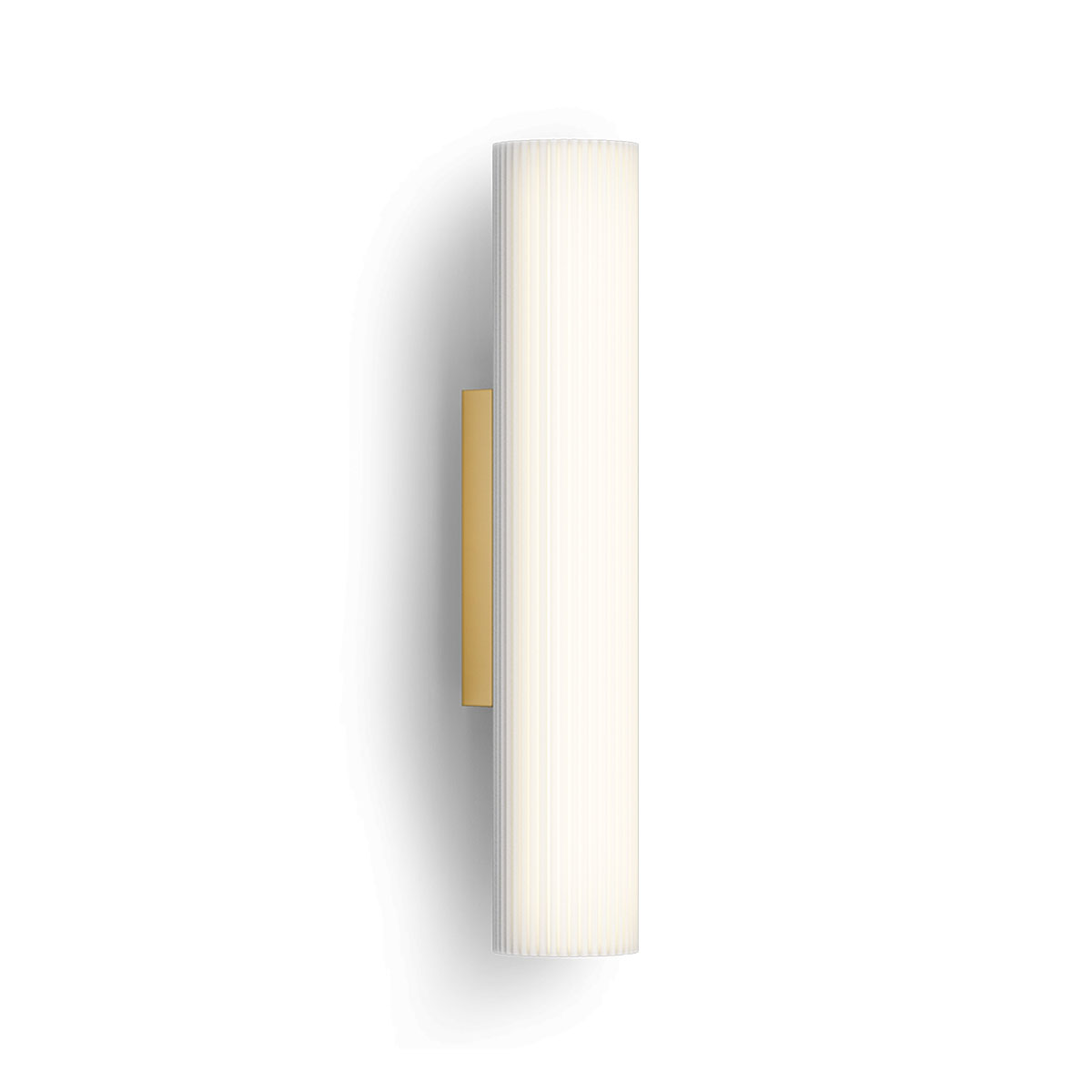 Ray Wandleuchte Bad, H: 47 cm, B: 9 cm, Gold matt