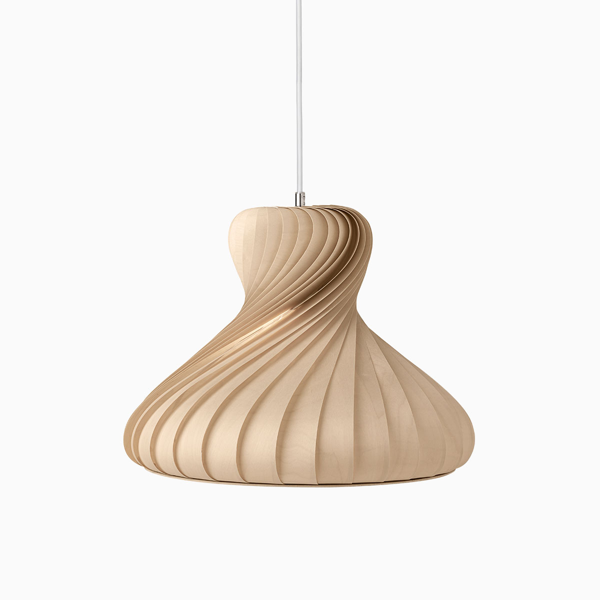 TR22 Pendelleuchte, Birke Natur, Ø 42 cm, H: 30 cm