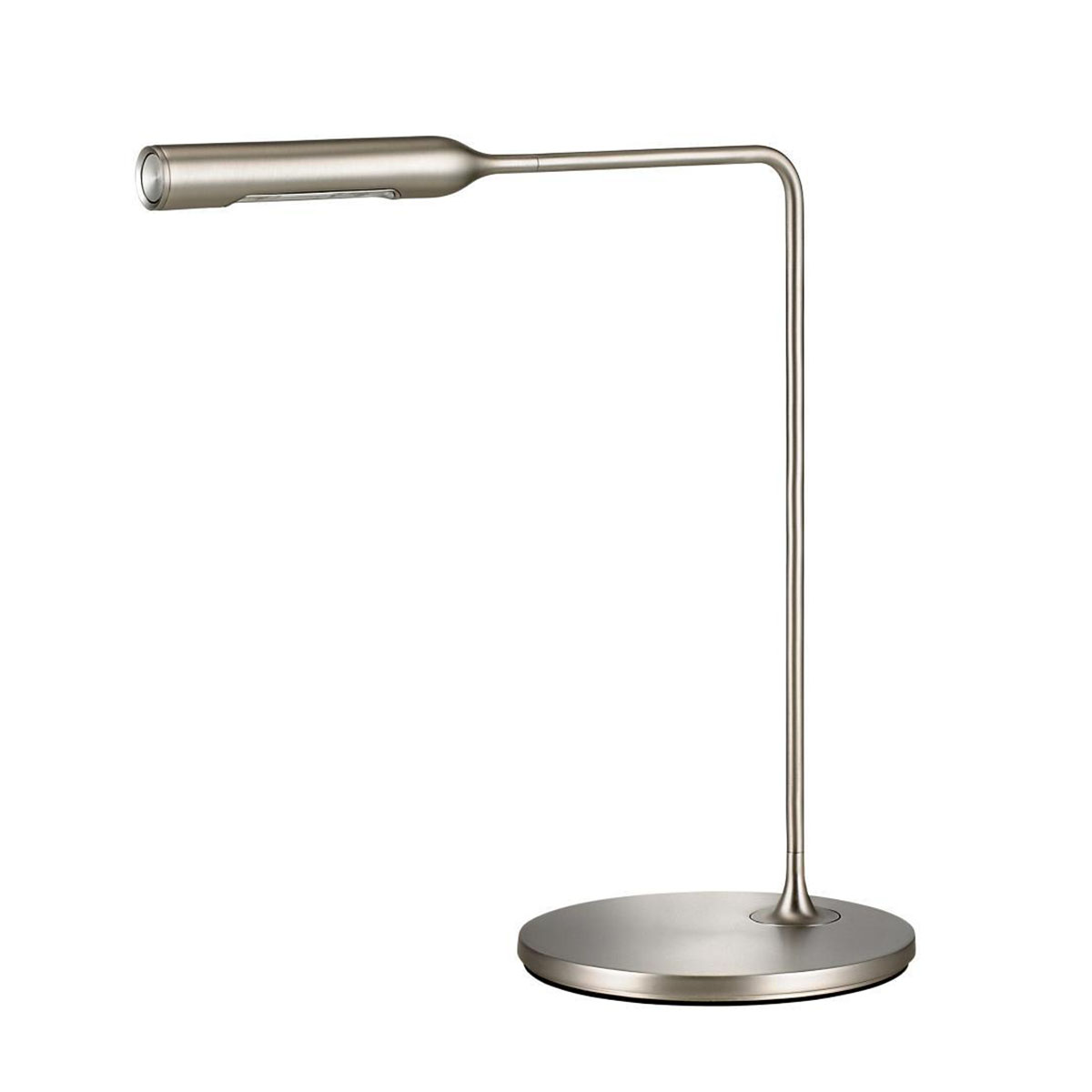 Flo Desk Tischleuchte, H: 43 cm, Nickel gebürstet, Warmweiß 3000K