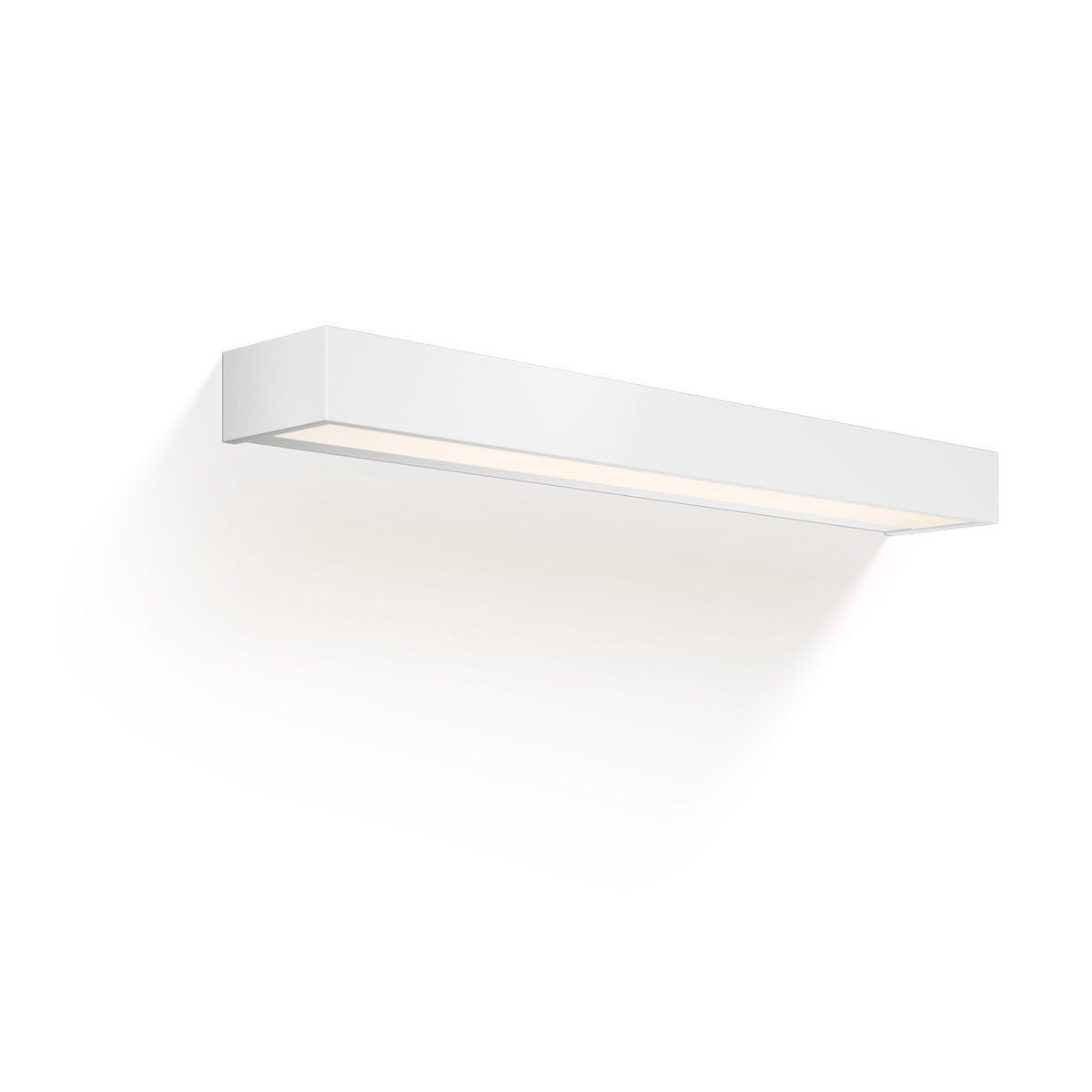 Elegante Badleuchte – Decor Walther Box 60 N LED Wandleuchte Bad, Weiß matt, B: 60 cm, Warmweiß 3000K