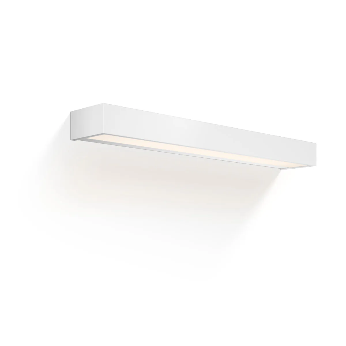 Elegante Badleuchte – Decor Walther Box 60 N LED Wandleuchte Bad, Weiß matt, B: 60 cm, Warmweiß 3000K