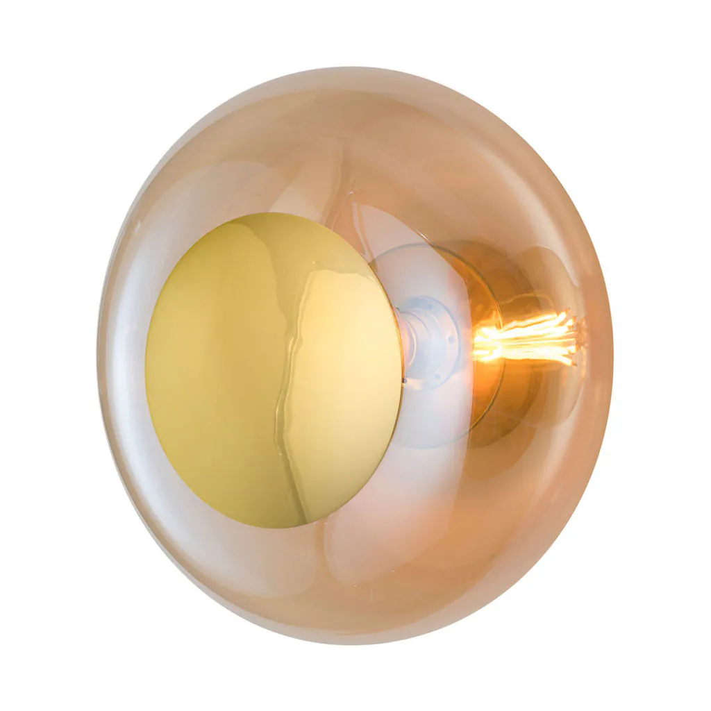 Horizon Wand-/ Deckenleuchte L Ø 36 cm, Golden Smoke, Gold