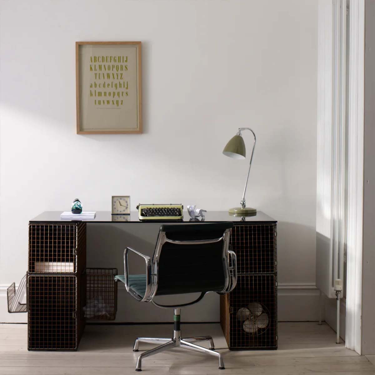 Task Tischleuchte, H: 56 - 95 cm, Blau