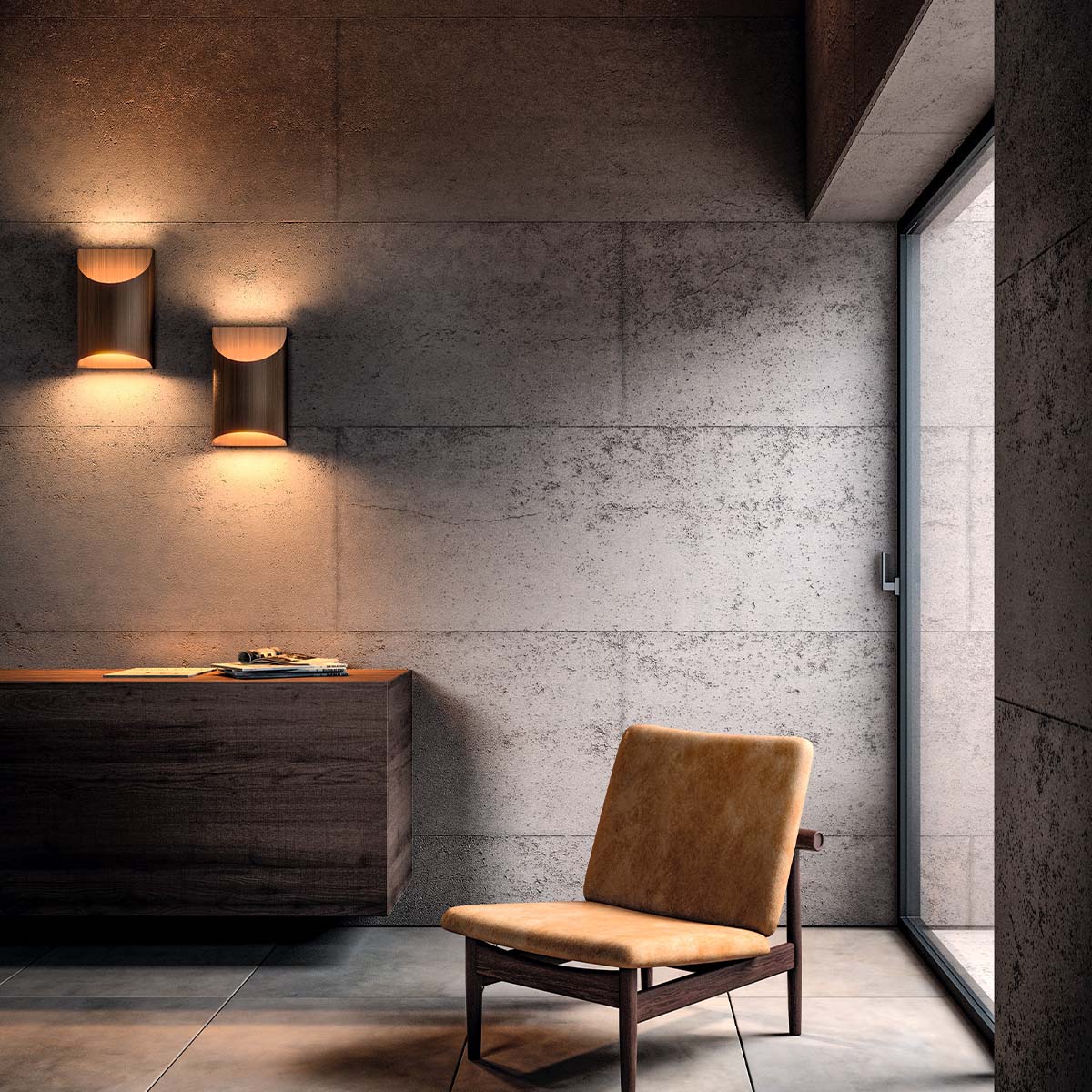 Penta Aprile Fatty 1649-30 Wandleuchte Bronze H: 40 cm Penta Aprile Small 1649-32 Wandleuchte Weiß H: 28 cm