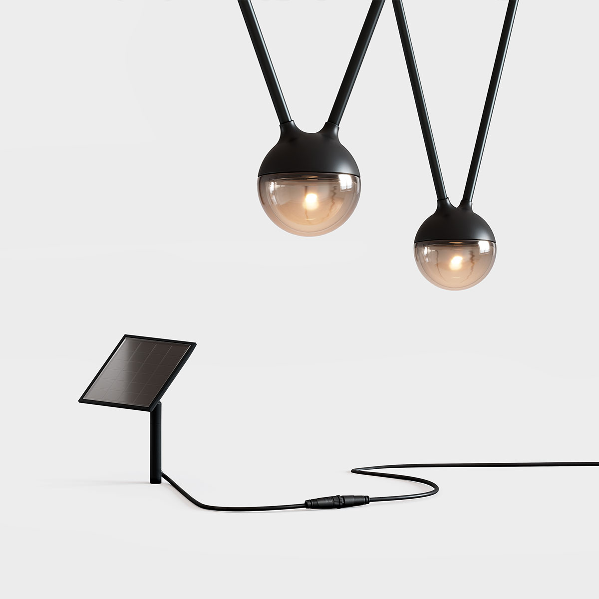 cherry bubbls solar Lichterkette, L: 770 cm mit Solarpanel