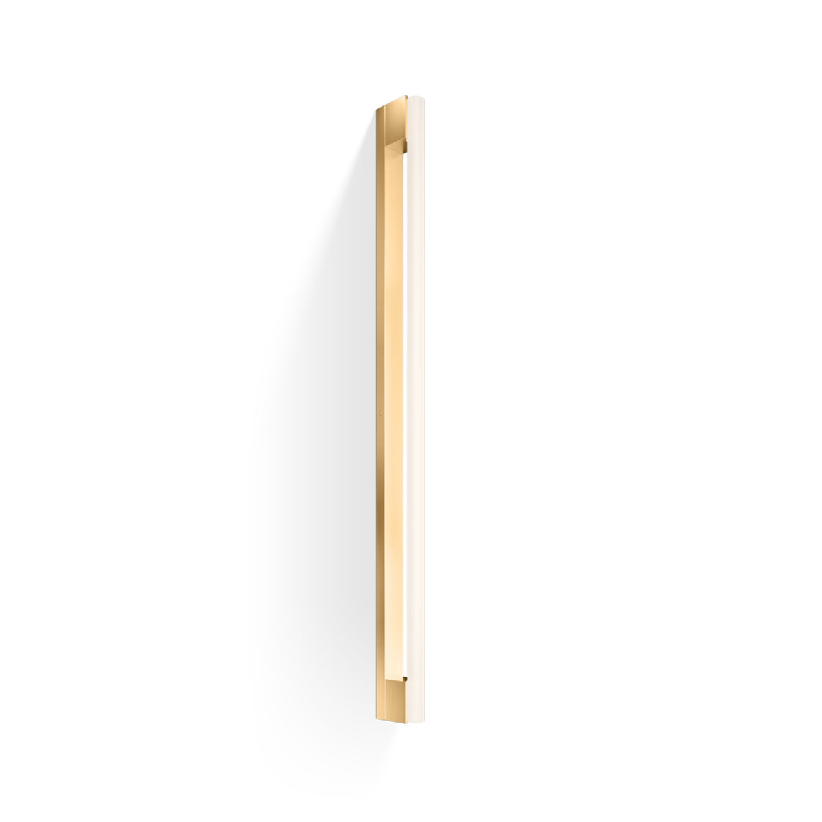 Omega 200 Wandleuchte Bad, H: 100,5 cm, B: 4 cm, Gold matt