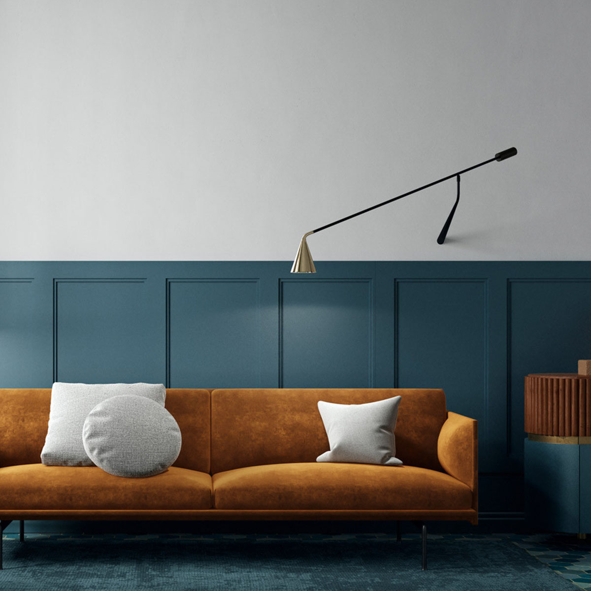 Gordon 561.49 Wandleuchte, Schwarz Matt Gordon 561.49 Wandleuchte, Schwarz Matt & Schwarz Chrom