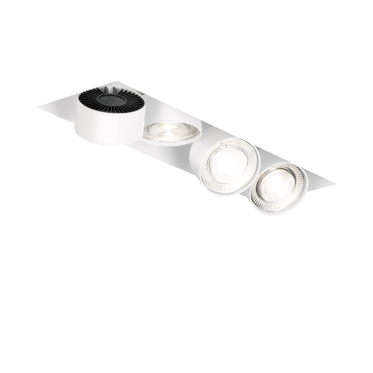 Wittenberg 4.0, wi4-eb-4e-db Einbaustrahler, Weiß matt, Warmweiß 3000K, Flood 38°