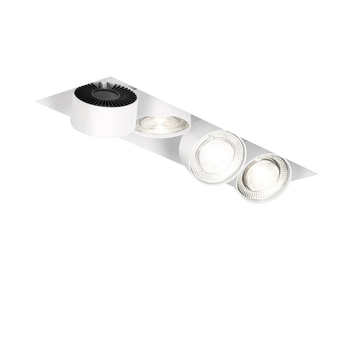 Wittenberg 4.0, wi4-eb-4e-db Einbaustrahler, Weiß matt, Warmweiß 3000K, Flood 38°